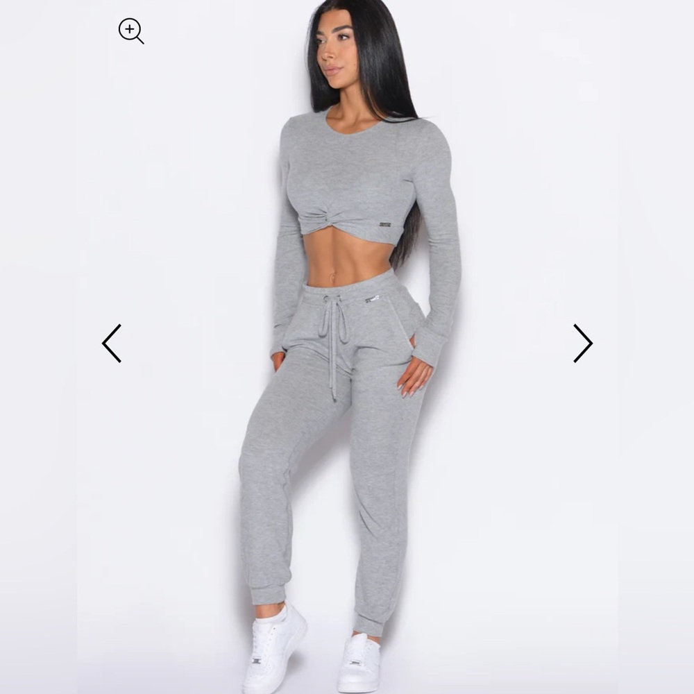 Bombshell Sportswear Gray Track Pants